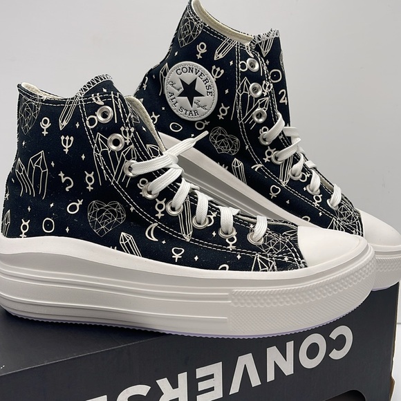 Converse WMNS CTAS MOVE HI
BLACK/NATURAL IVORY A03725C Platforms Sneakers - Picture 7 of 16